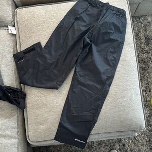 Columbia Kids' Trail Adventure II Black Rain Pants